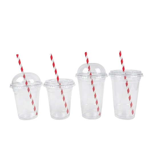 Clear Cups with Domed/Flat Lids