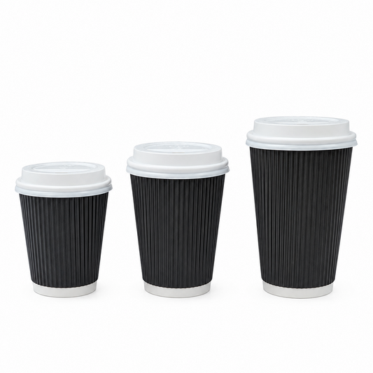 Ripple Cups & White Lids